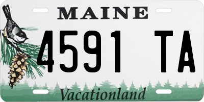 ME license plate 4591TA