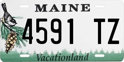 ME license plate 4591TZ