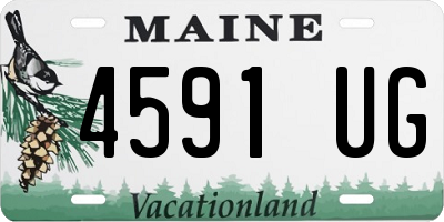 ME license plate 4591UG