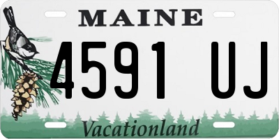 ME license plate 4591UJ