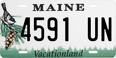 ME license plate 4591UN