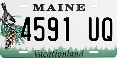 ME license plate 4591UQ