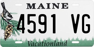 ME license plate 4591VG