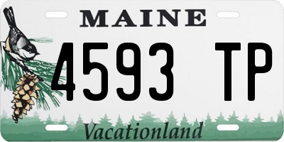 ME license plate 4593TP