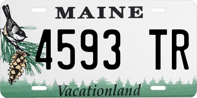 ME license plate 4593TR