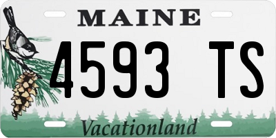 ME license plate 4593TS