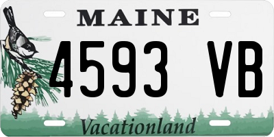 ME license plate 4593VB