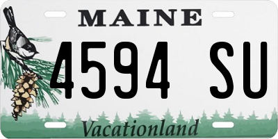 ME license plate 4594SU