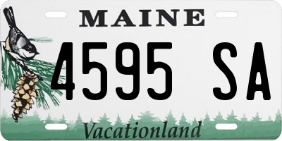 ME license plate 4595SA