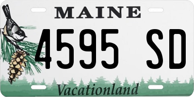 ME license plate 4595SD