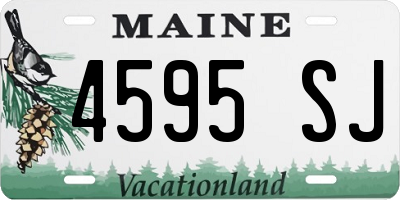 ME license plate 4595SJ