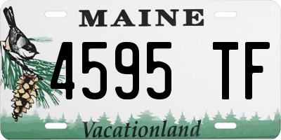 ME license plate 4595TF