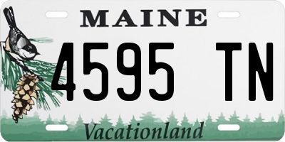 ME license plate 4595TN