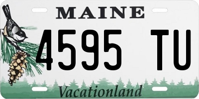 ME license plate 4595TU