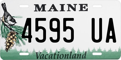 ME license plate 4595UA