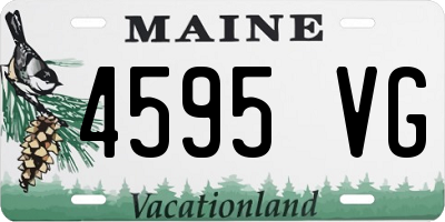 ME license plate 4595VG