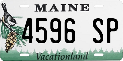 ME license plate 4596SP