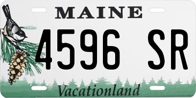 ME license plate 4596SR