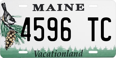 ME license plate 4596TC