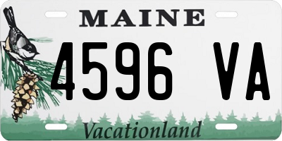 ME license plate 4596VA