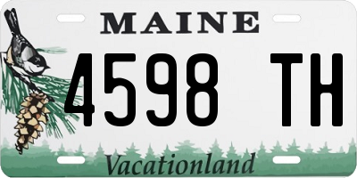ME license plate 4598TH