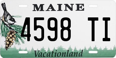 ME license plate 4598TI