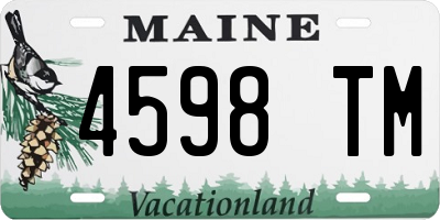 ME license plate 4598TM