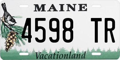 ME license plate 4598TR