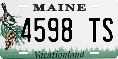 ME license plate 4598TS