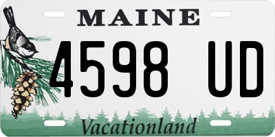 ME license plate 4598UD