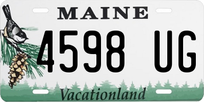 ME license plate 4598UG