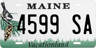 ME license plate 4599SA