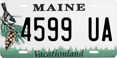 ME license plate 4599UA