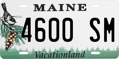 ME license plate 4600SM