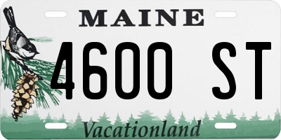 ME license plate 4600ST