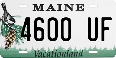 ME license plate 4600UF