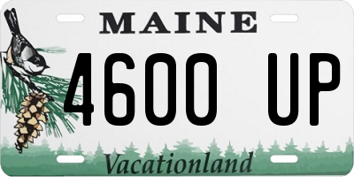 ME license plate 4600UP