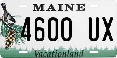 ME license plate 4600UX