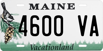 ME license plate 4600VA