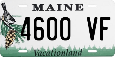 ME license plate 4600VF