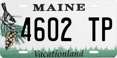 ME license plate 4602TP