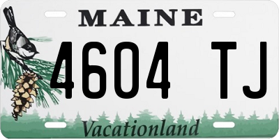 ME license plate 4604TJ