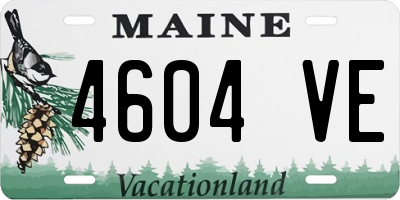 ME license plate 4604VE