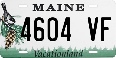 ME license plate 4604VF