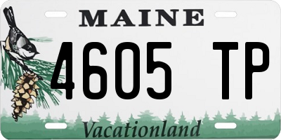 ME license plate 4605TP