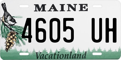 ME license plate 4605UH