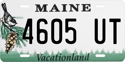 ME license plate 4605UT