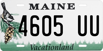 ME license plate 4605UU