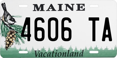 ME license plate 4606TA