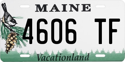 ME license plate 4606TF